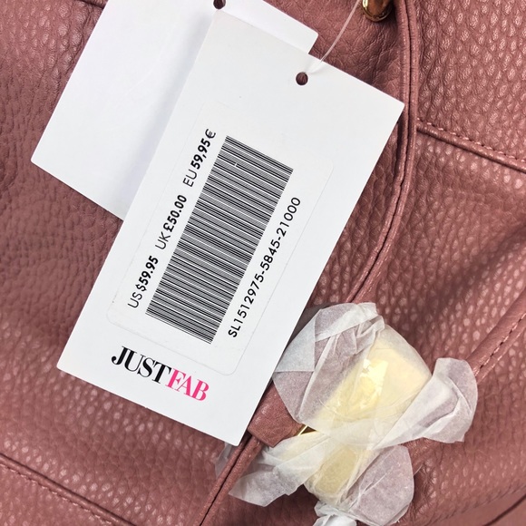 JustFab Women Tote Purse with Shoulder Strap NEW - Picture 4 of 8